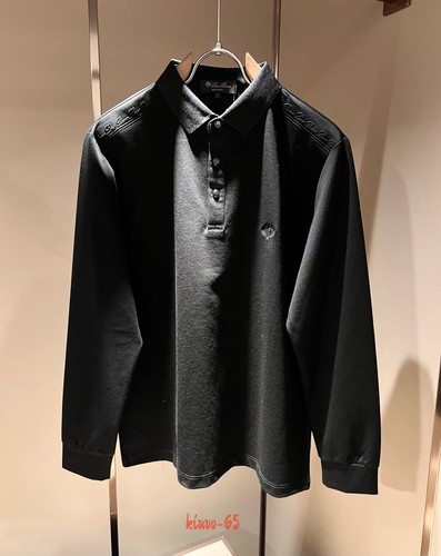 Polo loro piana uomo nera - polo,