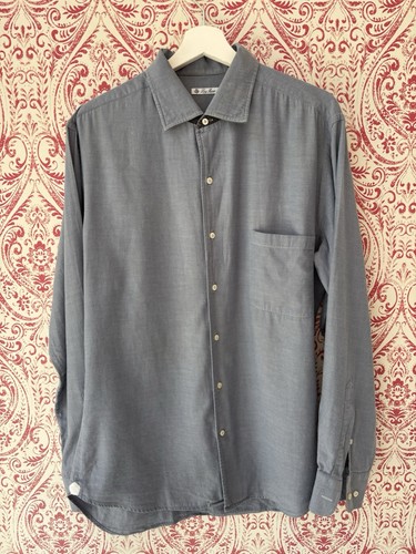 Camicia uomo blu loro - camicia,