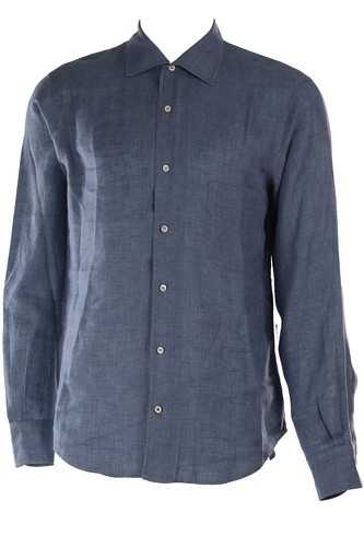 Camicia uomo lino media loro - camicia,