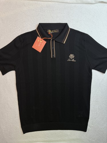 Maglia polo loro piana nera - polo, piana,